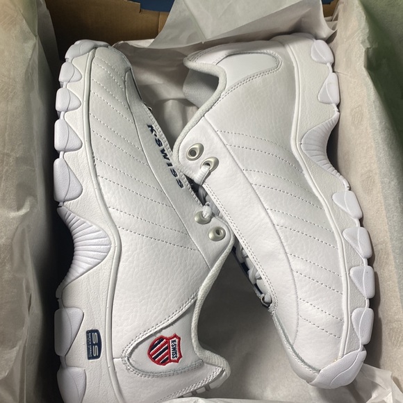 NWB K-SWISS Memory Foam white shoes medium sneakers sport work out running ST429 - Picture 4 of 10